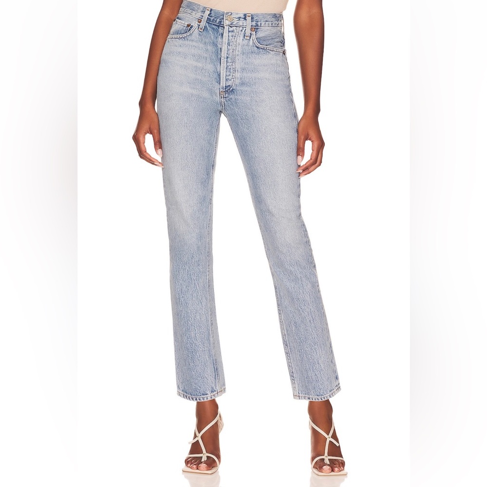 Agolde Riley Cropped Denim Jeans size 27